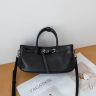 Vintage Vegetable-tanned Leather Handbag For Women, High-end Single-shoulder Bag With A Unique Belt Buckle Design, Genuine Leather Crossbody Bag — view 15