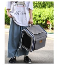 Portable Car Travel Cat Carrier | Multi-Function Pet Backpack Home & Kitchen — view 9