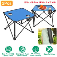 Foldable Camping Table with Cup Holders | Portable Picnic Desk — view 7