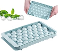 Ice Cube Tray With Lid | 33 Grids Ice Ball Maker Mould Round Easy Release — view 2