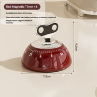 Magnetic Kitchen Timer Lite-Luxury Precise Countdown | Retro Design — view 5
