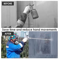 3 Pcs Airless Paint Sprayer Extension Rod 8 12 19 Extension Spray Gun Paint — view 11
