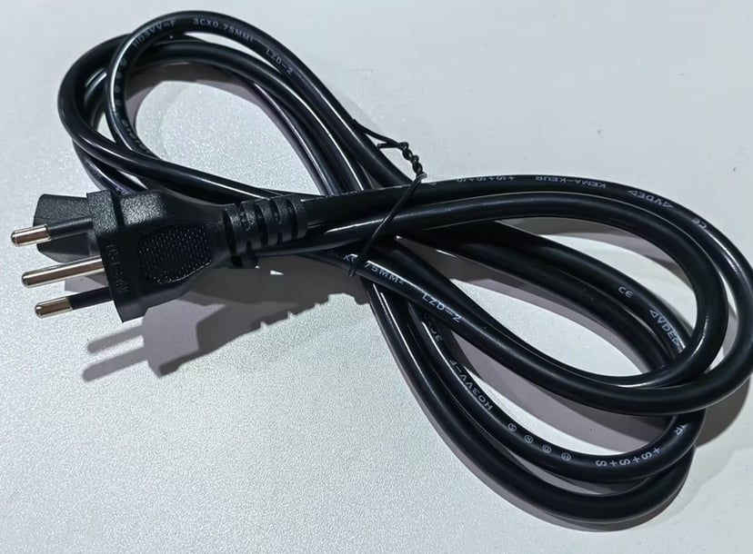 Brazilian Three-Prong Power Cord | NBR 14136 Standard Plug