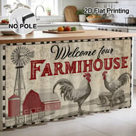 Autumn Thanksgiving Halloween Kitchen Storage Rack Decorative Curtain With Rod — view 19