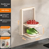 Punch-Free Foldable Kitchen Prep Rack | No-Drill Wall Mount — view 12