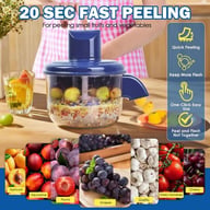 Automatic fruit peeler processing small fruits and vegetables in 20 seconds