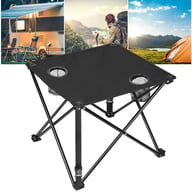 Foldable Camping Table with Cup Holders | Portable Picnic Desk — view 16