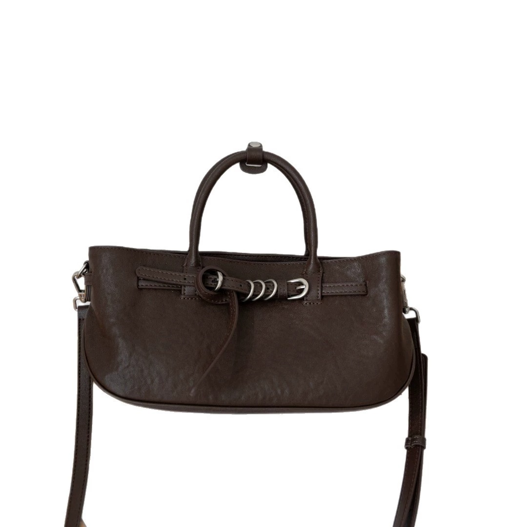 Vintage Vegetable-Tanned Leather Handbag | Women's Crossbody Bag