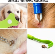 Tick Removal Tool 8 In 1 With Storage Box, Tick Tweezers, Flea Comb, Magnifying Glass, Dog Tick Remover Tool Tick Removal Kit Tick Removal Tool For Dogs Cats Pet Tick Comb — view 3