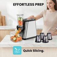 Electric Vegetable Slicer & Flour Mill | Multi-Hole Food Processor — view 13