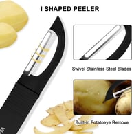 Kitchen Vegetable Peelers Set | Swivel & Y-Shaped Peeler Tool — view 4