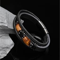 Natural Tiger Eye Stone Bracelet for Men & Women | Handmade — view 4