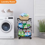 Foldable Kitchen Storage Rack with Wheels | Multi-Layer Organizer — view 11