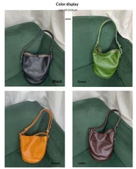 Top-layer Vegetable-tanned Leather Multi-functional Crossbody Handbag — view 12