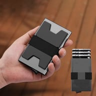 Aluminum RFID Card Case Minimalist Wallet | Mens Card Holder A008 — view 9
