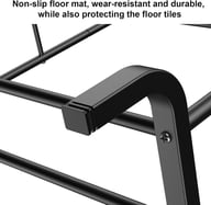 Heavy Duty Double Clothes Rail with Shoe Storage | Garment Display Stand — view 4