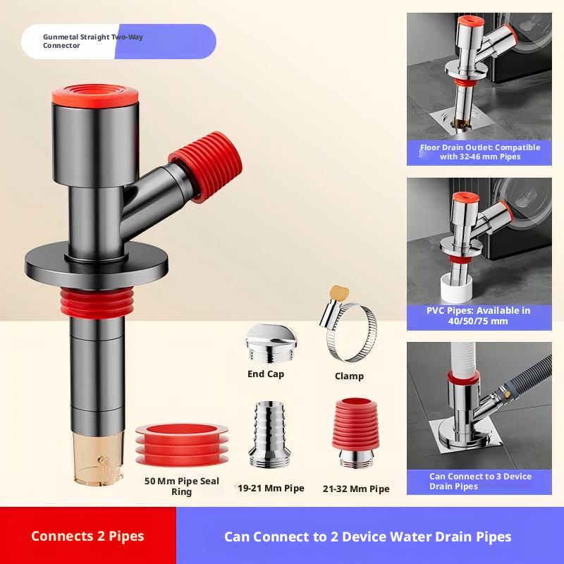 304 Stainless Steel Drain Pipe Joint | Multi-Purpose Connector