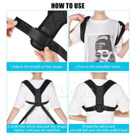 Posture Clavicle Support Corrector Back Straight Shoulders Brace Strap — view 8
