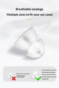 Dual Soft Silicone Ear Tips for Hearing Aids | TPE Material — view 8
