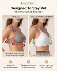 Supportive Comfort Wireless Shaping Bra — view 11