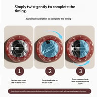 Magnetic Kitchen Timer Lite-Luxury Precise Countdown | Retro Design — view 12