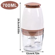 700ML Electric Food Processor Vegetable Chopper Multi Blender | Home & Kitchen — view 9