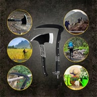 Folding Sickle & Tomahawk Axe Combo | Outdoor Garden Tool — view 6