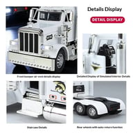 Semi Truck Toys For Boys | Metal Diecast Pull Back Truck With Light & Sound — view 4