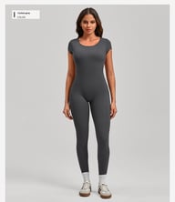 Women's Fashion Solid Color Quick-drying Yoga Bodysuit — view 17