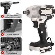 1000Nm Cordless Impact Wrench Drill Gun | 2 Battery Ratchet Driver — view 17