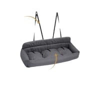 Rear-Seat Pet Bed for Cars | Dog Leash-Ready Safety Harness Clips — view 3