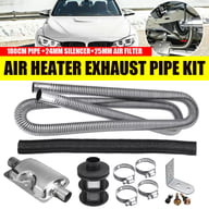Complete air heater exhaust pipe kit with all components and installation hardware