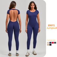 Women's Fashion Solid Color Quick-drying Yoga Bodysuit — view 9