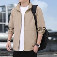 Men's Casual Stand-Up Collar Jacket | Lightweight Zip Windbreaker — view 5