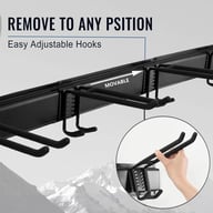 3x Garage Garden Tool Holder Storage Rack | Wall-Mounted Shed Organiser — view 2