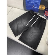 Washed Wrinkle-Effect Denim Shorts for Men | Casual Mid-Length — view 7