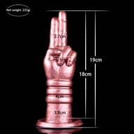 Hand-Shaped Silicone Insertable Toy | Premium Rose Gold Design — view 17
