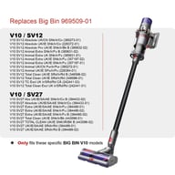 Dyson V10 SV12 Replacement Dust Bin Canister Filter | Large Capacity — view 20