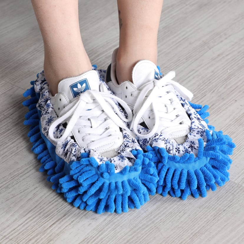 Microfiber Mop Slippers | Hands-Free Floor Cleaning, Machine Washable