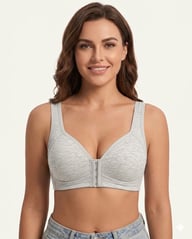 Easy-On Front Closure Wireless Support Bra — view 10