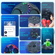 Adjustable smart boxing machine difficulty settings and Bluetooth connectivity features