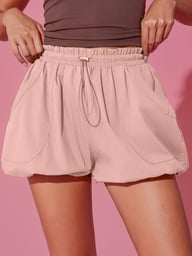 Women's High Waisted Bubble Shorts | Summer Casual Workout Puffy Shorts — view 14