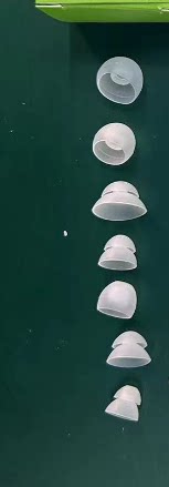 Variety of dual soft silicone ear tips for hearing aids