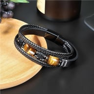 Natural Tiger Eye Stone Bracelet for Men & Women | Handmade — view 6