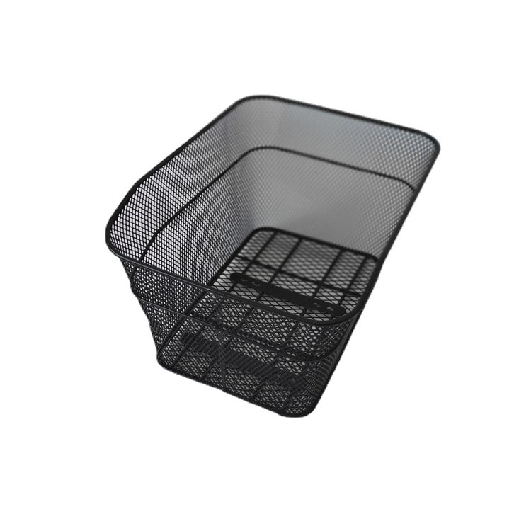 Mountain Bike Rear Rack Basket | Durable Metal Mesh Storage