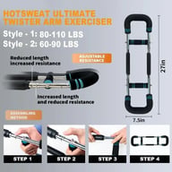 Adjustable Shaker Twister Arm Trainer | Chest Expander Workout — view 17