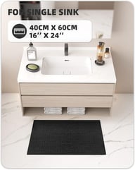 Close-up of microfiber absorbent floor mat texture demonstrating premium quality construction