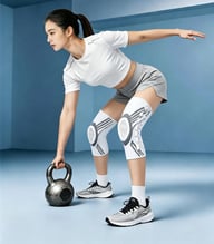 Upgraded Knob-Style Sports Knee Brace Outdoor Running Shock-Absorbing Adjustable Silicone Knee Protector — view 8