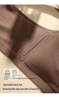 Thin Cup Push-Up Wireless Bra with Side Boob Control | Canada — view 17