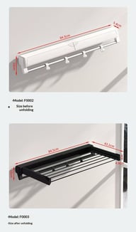 Wall-Mounted Folding Clothes Drying Rack | Space-Saving Design — view 17